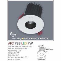 Đèn led âm trần Anfaco AFC-738 - 7W