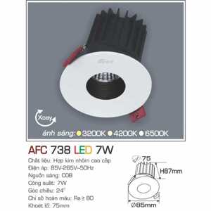 Đèn led âm trần Anfaco AFC-738 - 7W