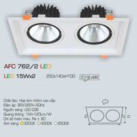 Đèn led âm trần Anfaco AFC-762/2 - 15W