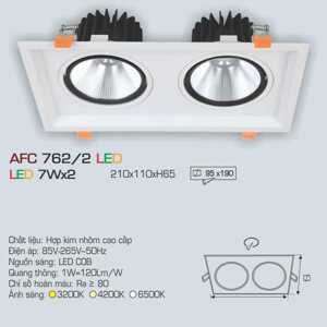 Đèn led âm trần Anfaco AFC-762/2 - 7W