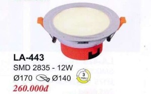 Đèn Led âm trần LA-443