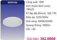 Đèn led Âm trần siêu mỏng DGT0183