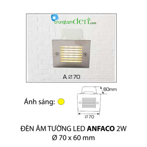 Đèn led âm tường Anfaco A 2W