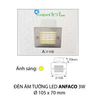 Đèn led âm tường Anfaco A 3W