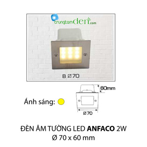 Đèn led âm tường Anfaco B 2W