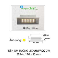 Đèn led âm tường Anfaco C 2W