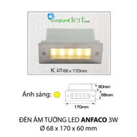 Đèn led âm tường Anfaco K 3W