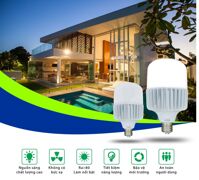 Đèn led bulb trụ thân nhôm Kawaled TN140-50W-T E27