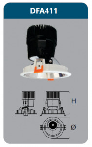 Đèn led chiếu điểm âm trần Duhal DFA411