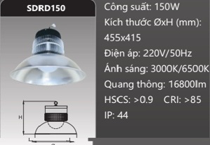 Đèn led công nghiệp SDRD150 - 150W