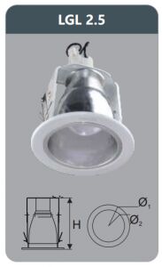 Đèn led downlight âm trần 3w Duhal LGL2.5