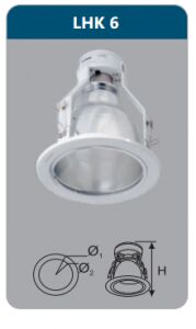 Đèn led downlight âm trần Duhal LHK6