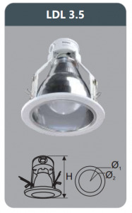 Đèn led downlight âm trần Duhal LDL3.5 5w