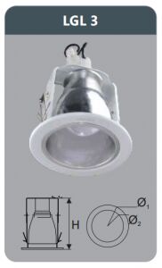 Đèn led downlight âm trần Duhal LGL3