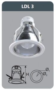 Đèn led downlight âm trần Duhal LDL3