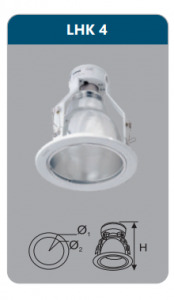 Đèn led downlight âm trần Duhal 7w LHK4