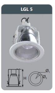 Đèn led downlight âm trần Duhal LGL5