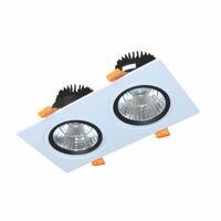 Đèn led downlight vuông chiếu điểm âm trần Duhal DFC2091 - 2*9W