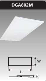 Đèn led panel bảng Duhal DGA802M