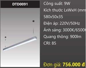 Đèn led treo phòng họp DTD0091 9W