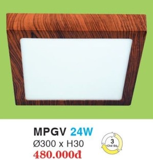 Đèn ốp trần Hufa MPGV-24W