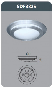 Đèn ốp trần led Duhal 25W SDFB825