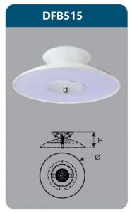 Đèn ốp trần led Duhal DFB515