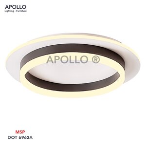 Đèn ốp trần LED tròn Arcylic DOT 6963A