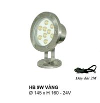 Đèn pha dưới nước HB 9W - Vàng