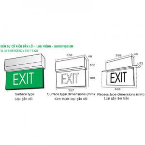 Đèn sự cố kiểu dẫn lối – loại mỏng VSLED 1201M/T