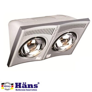 Đèn sưởi nhà tắm Hans H2B610 -  2 bóng