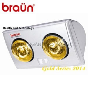 Đèn sưởi nhà tắm Kohn Braun KU02G - 2 bóng