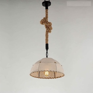 Đèn thả chao vải dây thừng TH-VT-082