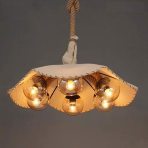 Đèn thả chao vải dây thừng TH-VT-146