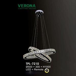 Đèn thả pha lê Verona TPL-7210