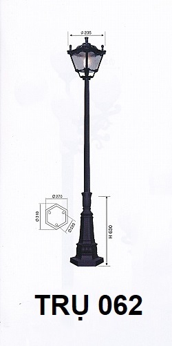 Đèn trụ sân vườn 062