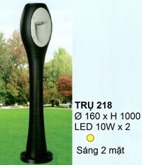 Đèn trụ sân vườn 218 10W x 2