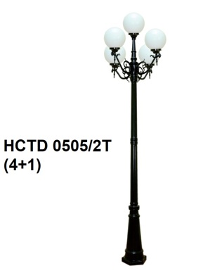 Đèn trụ sân vườn HCTD-0505/2T(4+1)