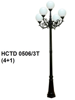 Đèn trụ sân vườn HCTD-0506/3T(4+1)