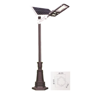 Đèn trụ sân vườn năng lượng mặt trời Solar TRU 092