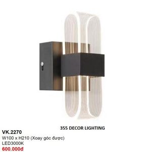 Đèn tường led  hiện đại W150mm VK2270