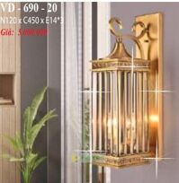 Đèn vách đồng ngoài trời VD-690-20