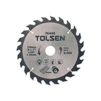 Đĩa cắt gỗ 24 răng 210mm Tolsen 76440