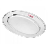 Đĩa inox 304 oval Zebra Thái Lan 30.4cm 121030