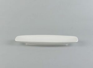 Dĩa oval phẳng 30 x 10 cm – Anh Vũ Lys – Trắng Ngà