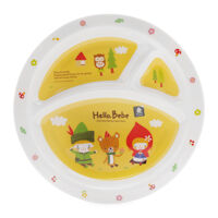 Đĩa tròn nhựa melamine có ngăn cho trẻ em Hello Bebe Lock&Lock LBB461