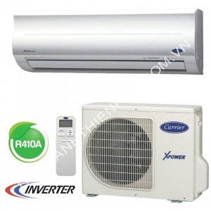 Điều hòa Carrier Inverter 10000 BTU 2 chiều 38/42 HVES010 gas R-410A