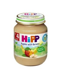 Dinh dưỡng đóng lọ HiPP chuối táo 125g