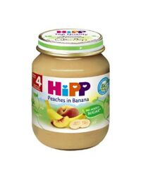 Dinh dưỡng đóng lọ HiPP đào chuối 125g