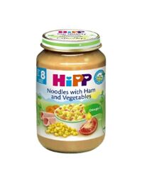 Dinh dưỡng đóng lọ HiPP Giăm bông, mì sợi, rau (220g)